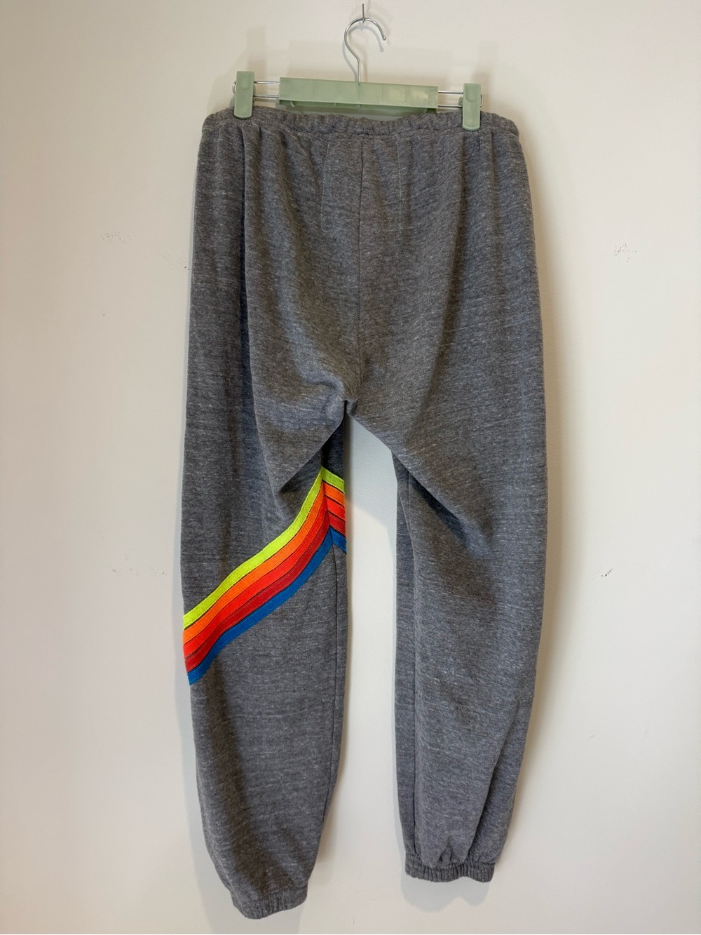 Aviator Nation 5- Stripe Grey Sweatpants- Sz L - Picture 2 of 4